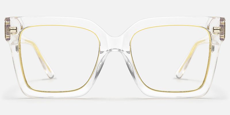 Ibrahim - Square Crystal Eyeglasses