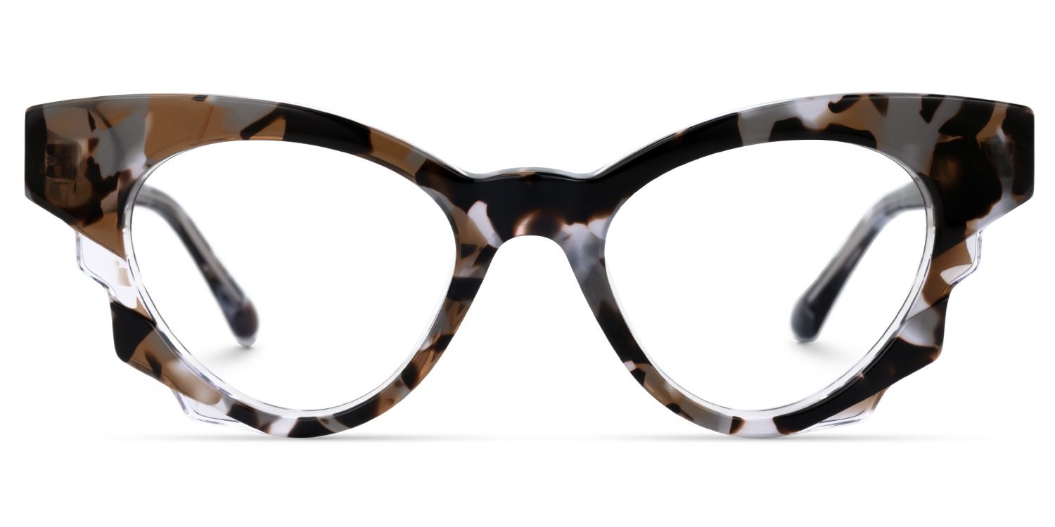 Agapito - Cat Eye Tortoise Eyeglasses | Vooglam Angle View