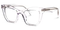 Sheldon - Geometric Crystal Eyeglasses | Vooglam Front View
