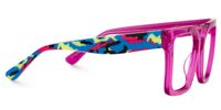 Fathia - Square Pink Eyeglasses | Vooglam 