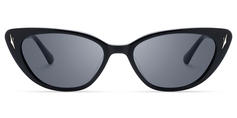 As If - Cat Eye Black Sunglasses