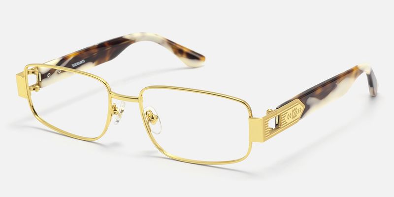 Cypher - Rectangle Gold Eyeglasses