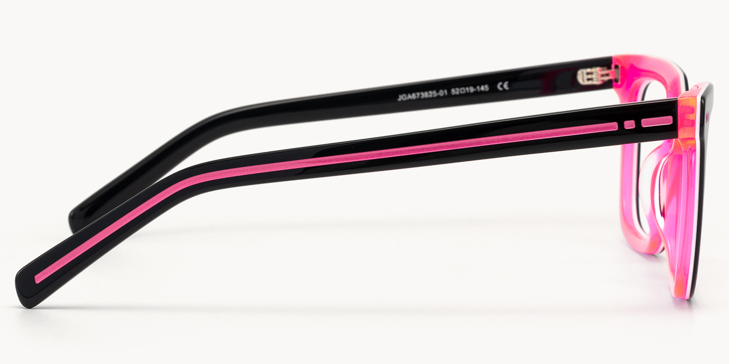 Remix - Rectangle Black Eyeglasses - 4