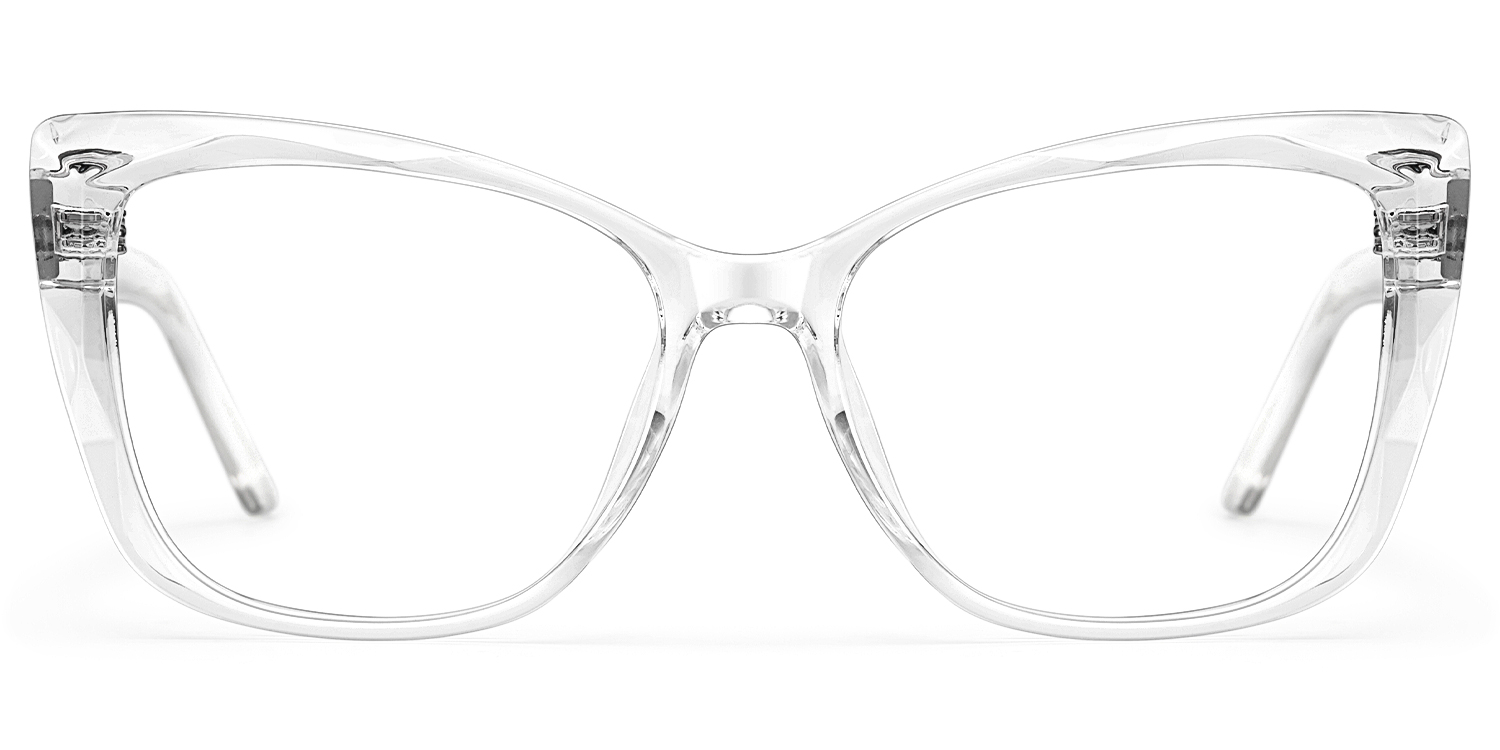 Raquel - Sleek Crystal Clear Frame Glasses