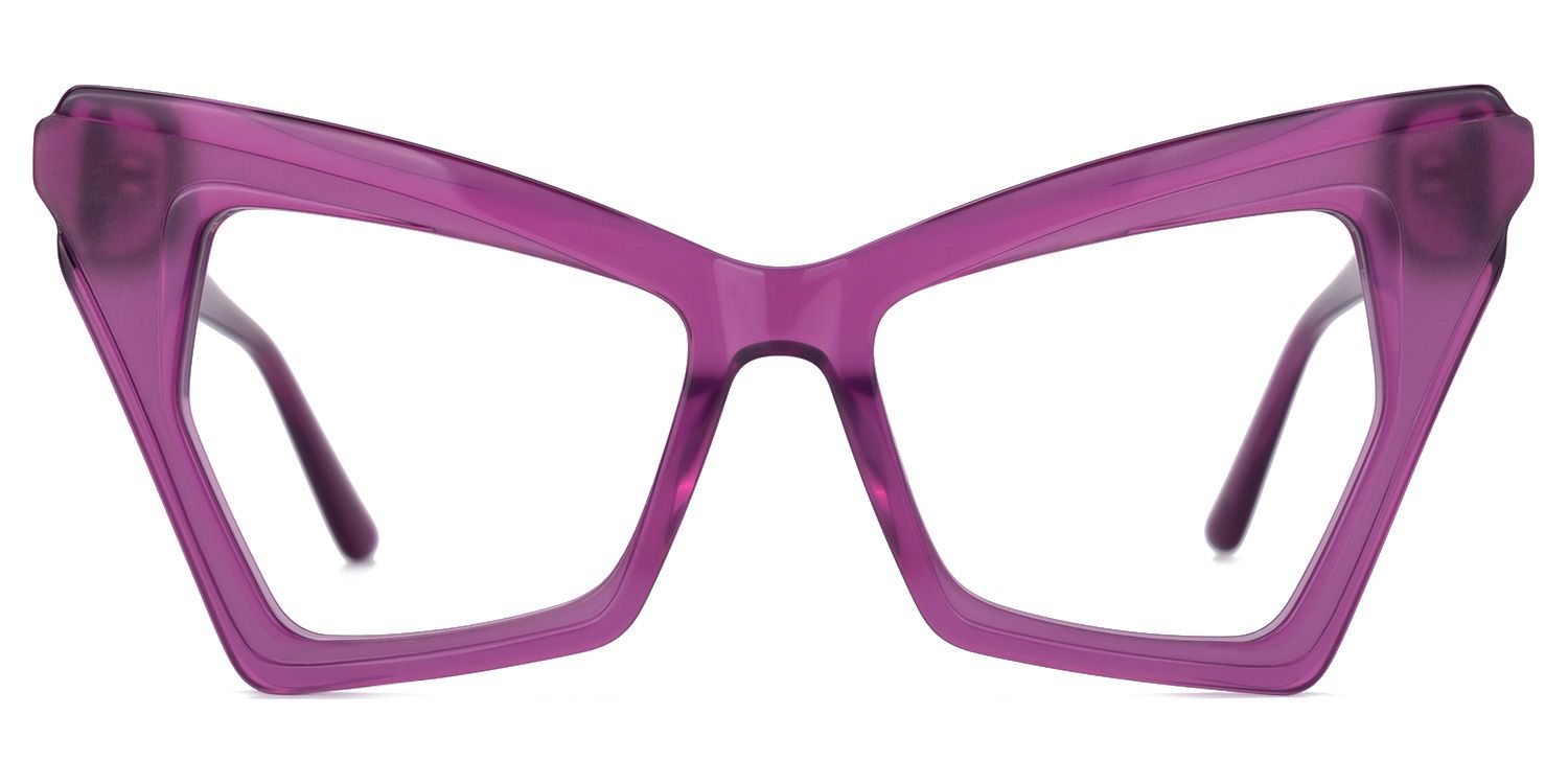 Elphaba - Butterfly Purple Eyeglasses | Vooglam Angle View