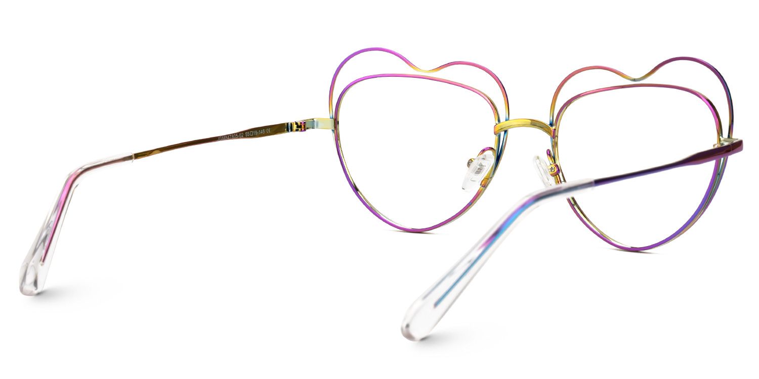 Fidelio - Heart Multicolor Eyeglasses | Vooglam Side View