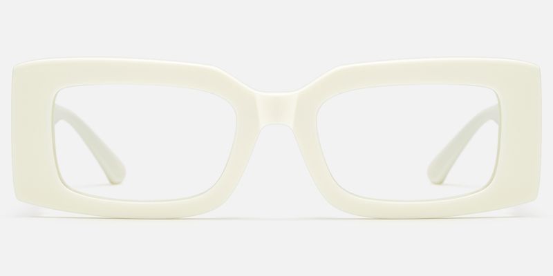 Aurelia - Rectangle White Eyeglasses