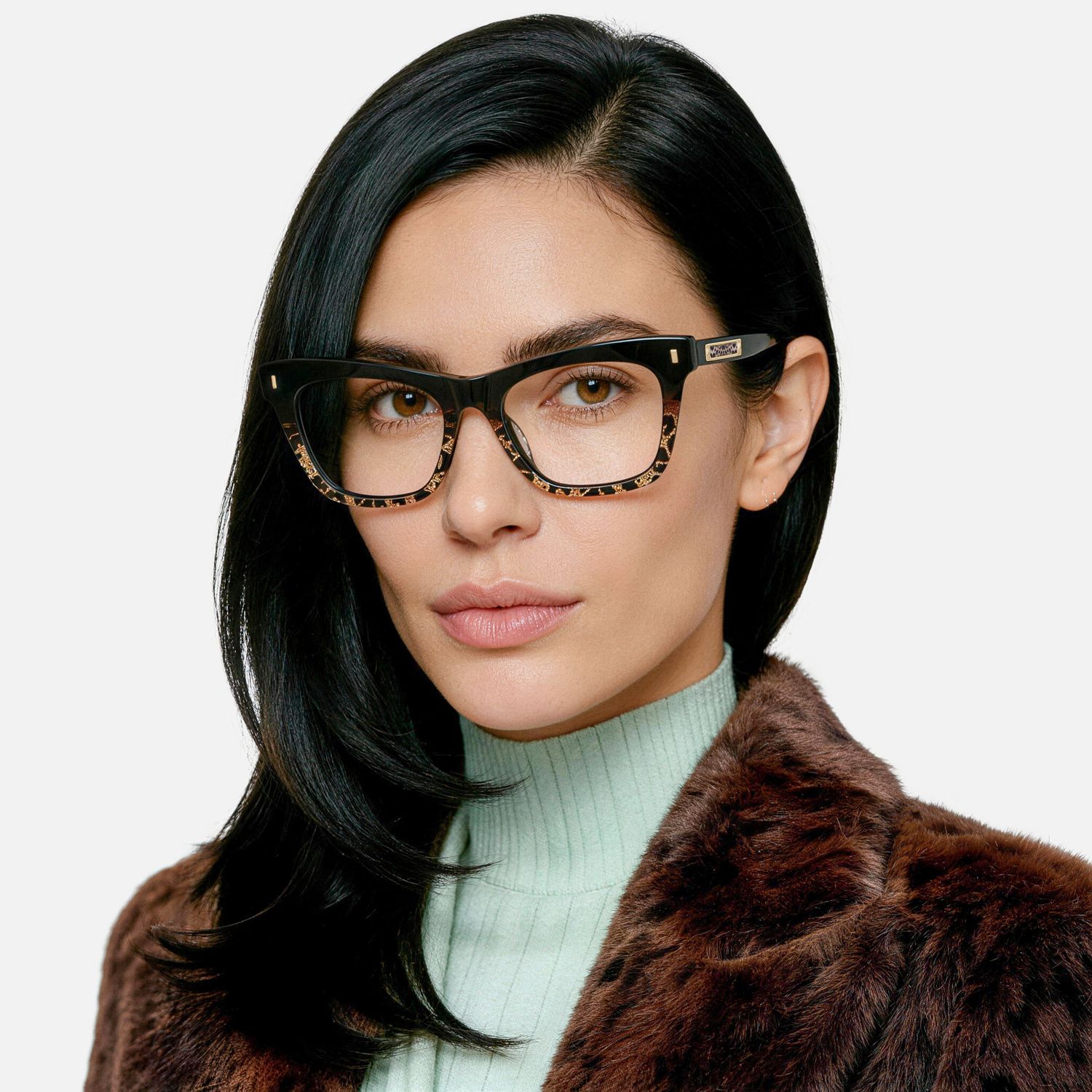 Explore the design story of Calico - Distinctive Square Two-tone Eyeglasses | Vooglam