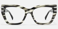 Warrior - Butterfly Gray Eyeglasses | Vooglam Angle View