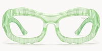 The Geologist - Geometric Green Eyeglasses - 1