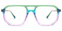 Liam - Aviator Multicolor Eyeglasses | Vooglam Angle View
