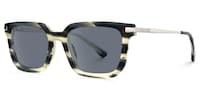 Denbeigh - Rectangle Pattern Sunglasses - 2