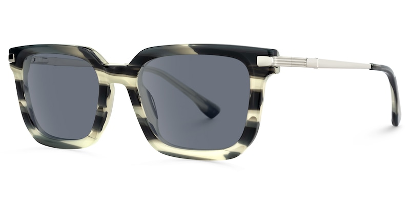 Denbeigh - Rectangle Pattern Sunglasses