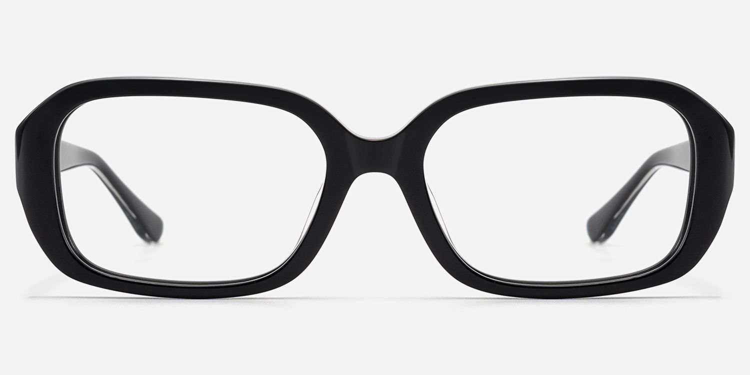 Mies - Exposed Hardware Acetate Black Frames | Vooglam Angle View