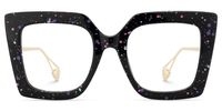 Adrienne - Square Multicolor Eyeglasses | Vooglam Angle View