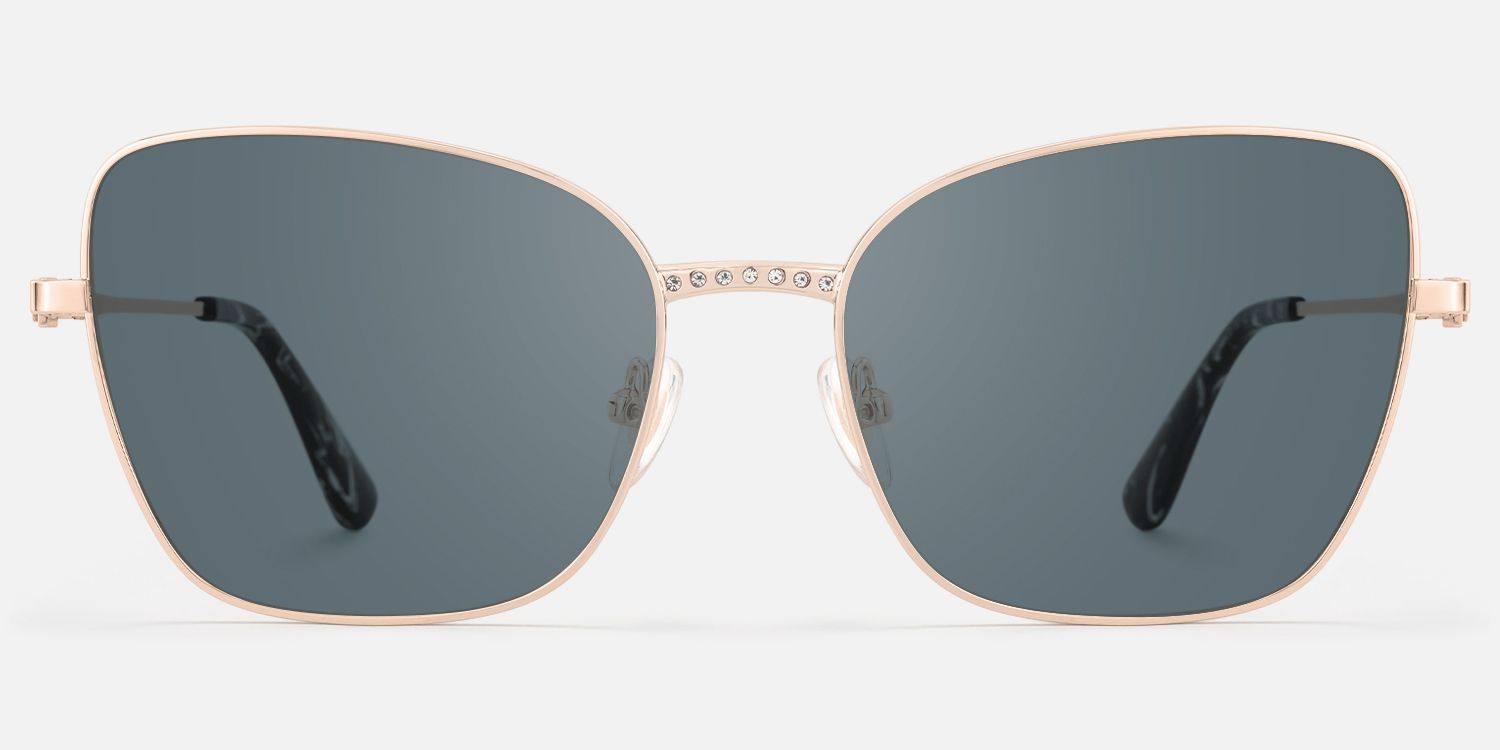 Meadow - Square Rose/Gold Sunglasses product detail 2