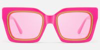 Trance - Square Pink Sunglasses | Vooglam Angle View