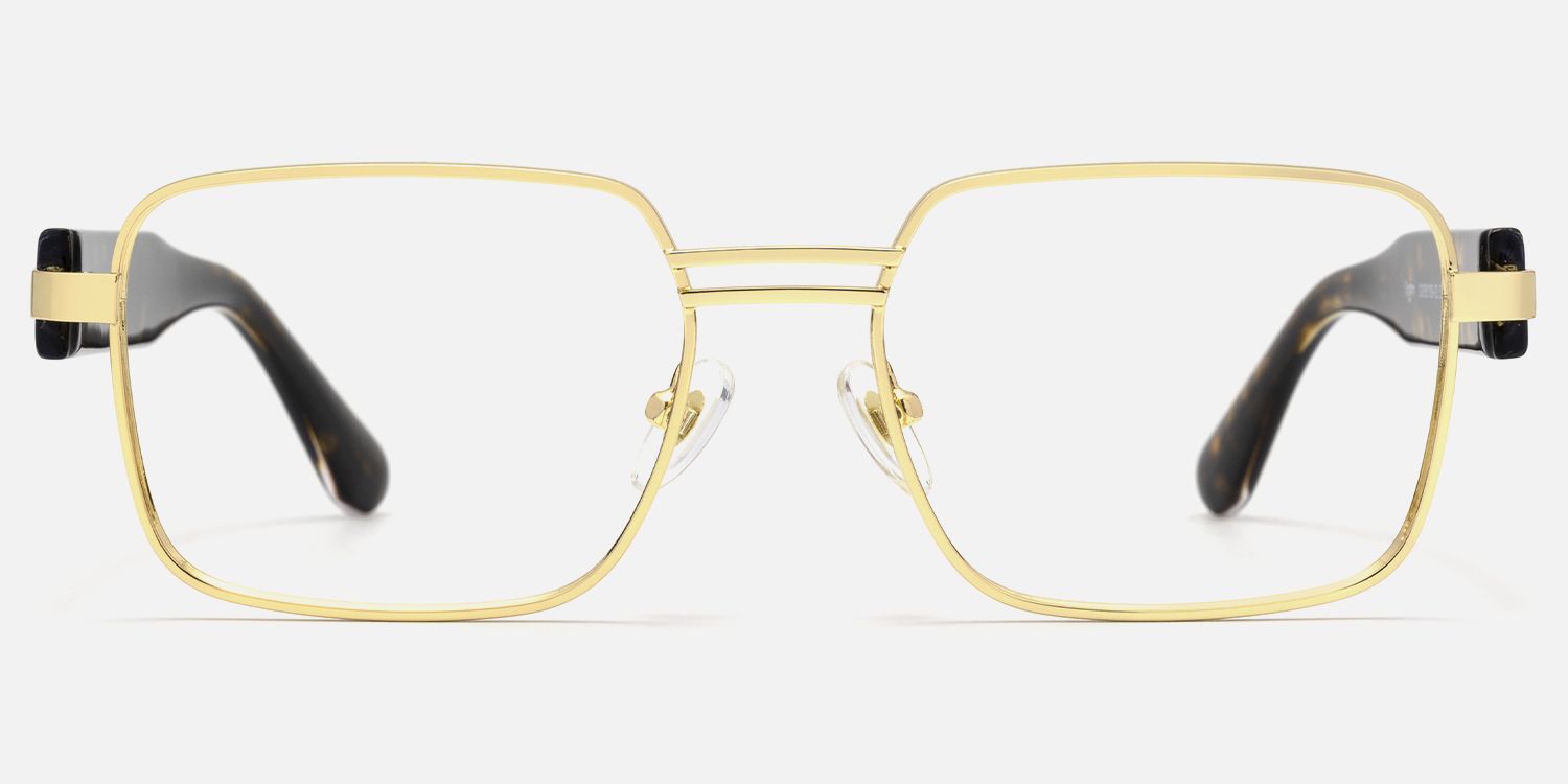 Ubuntu - Rectangle Gold Eyeglasses product detail 2