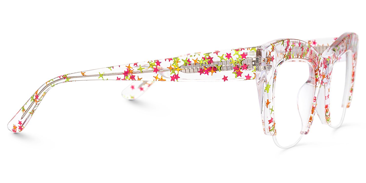 Algernon - Cat Eye Multicolor Eyeglasses by Vooglam - Product View 4