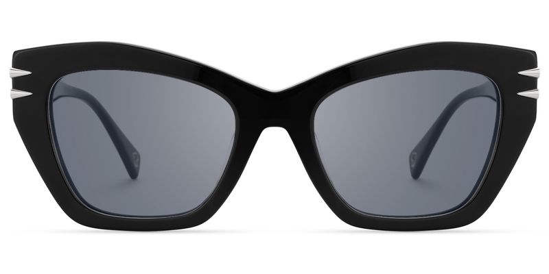 Manon - Cat Eye Black Sunglasses