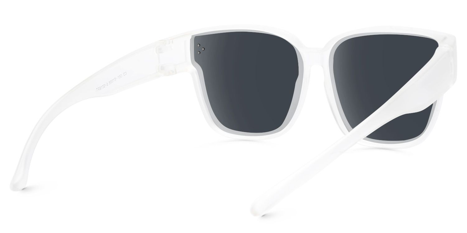 Hannes - Square Crystal Fit Over Sunglasses | Vooglam Side View