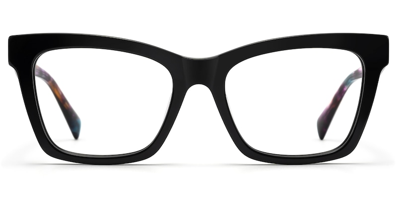 Vibranium - Rectangle Black Eyeglasses