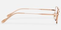 Arc - Square Gold Eyeglasses | Vooglam Side View