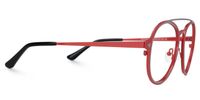 Ellasyn - Aviator Red Eyeglasses | Vooglam 