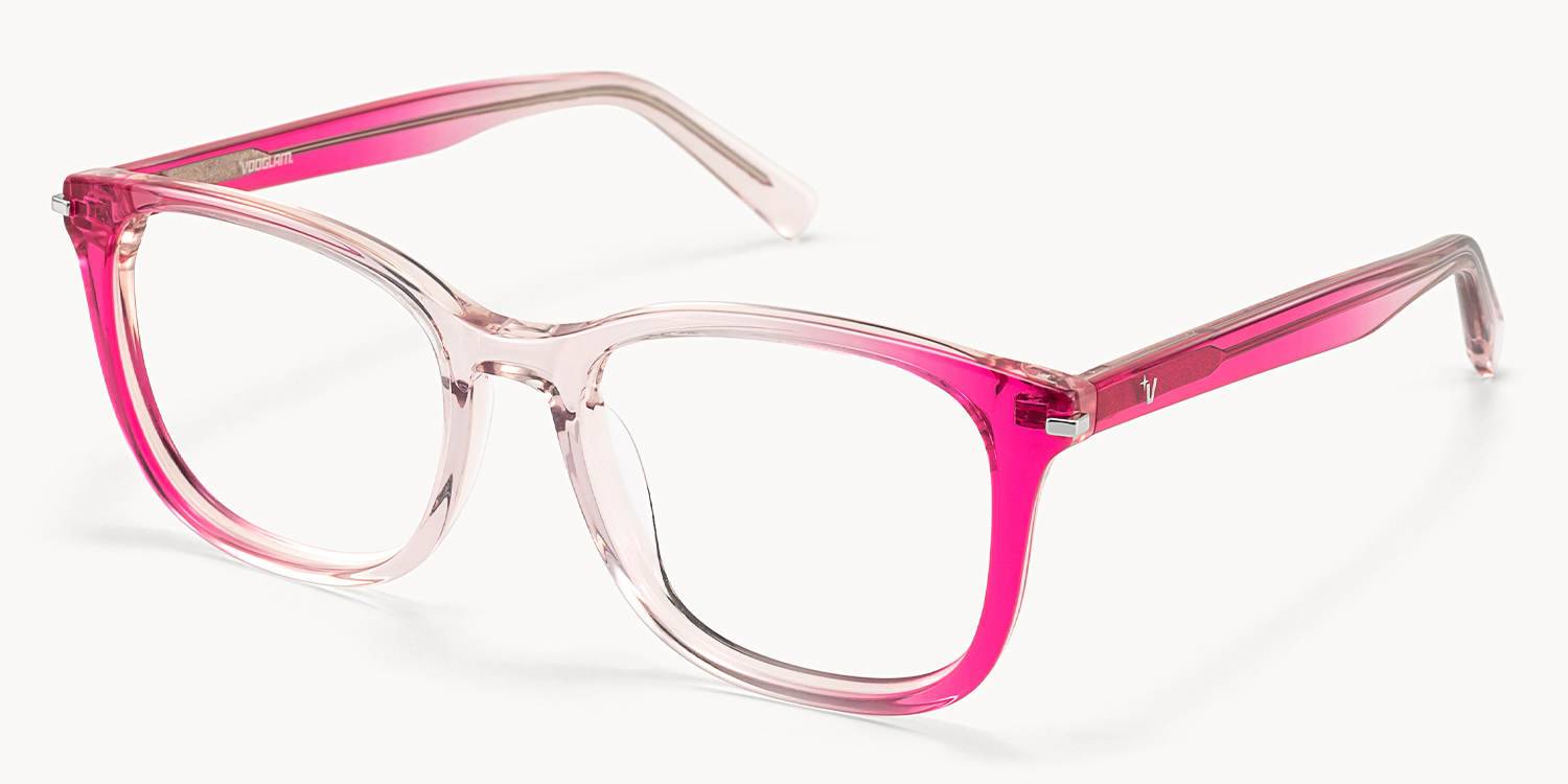 Holo - Square Pink Eyeglasses