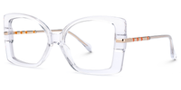 Elwilda - Butterfly Crystal Eyeglasses | Vooglam Front View