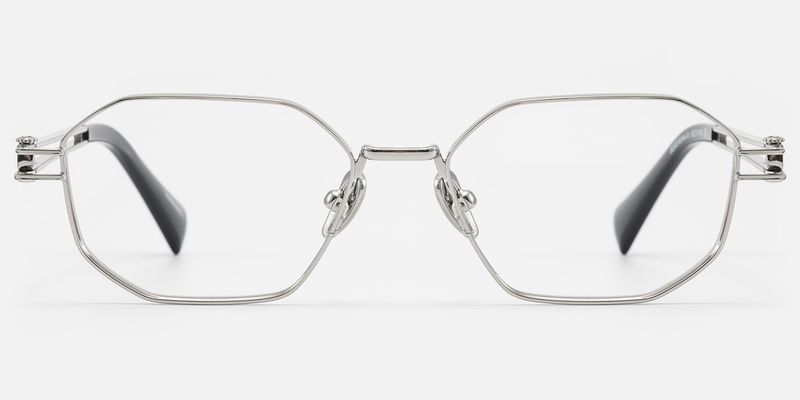 Loos - Geometric Silver Eyeglasses