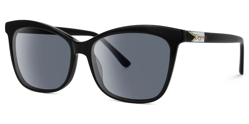 Alfven - Bold Black Sunglasses Butterfly Shaped