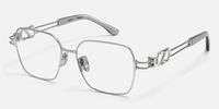 The Architect - Rectangle Silver Eyeglasses