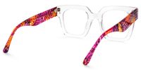 Najwa - Square Crystal Eyeglasses | Vooglam Side View