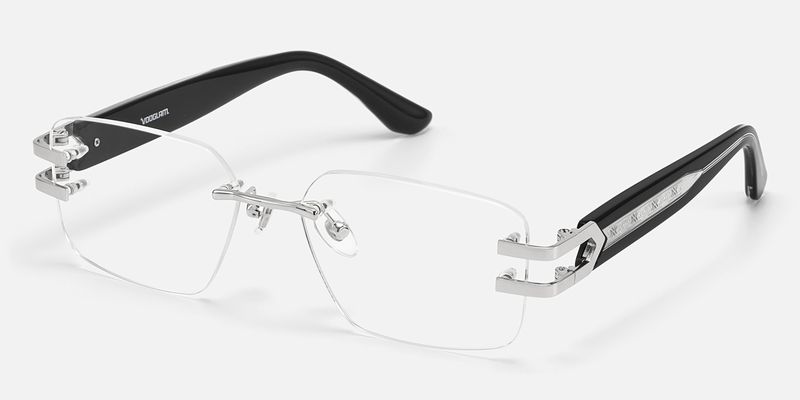 Aurum - Rectangle Black Eyeglasses