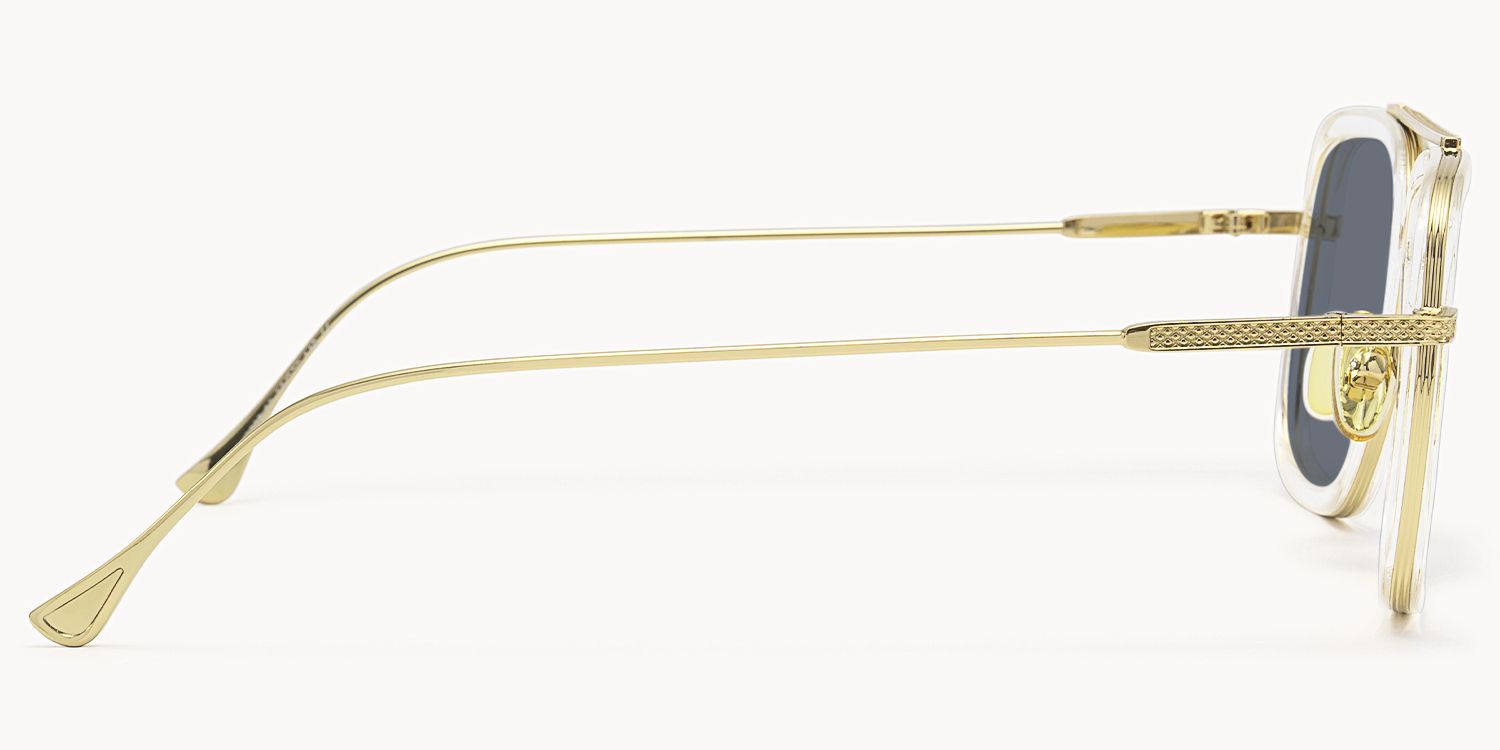 Eco Aviator Sunglasses · Gold · NEW never worn Randolph Aviator XL Gold Sunglasses – ReadingGlasses.com main image 3