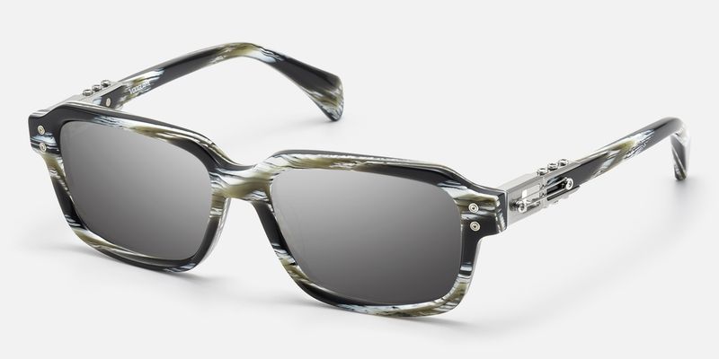 Anacortes - Silver Mirrored Horn Rim Guitar Shades | Vooglam