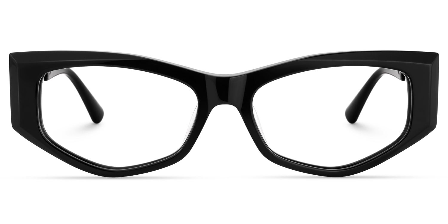 Tahiya - Geometric Black Eyeglasses product detail 2