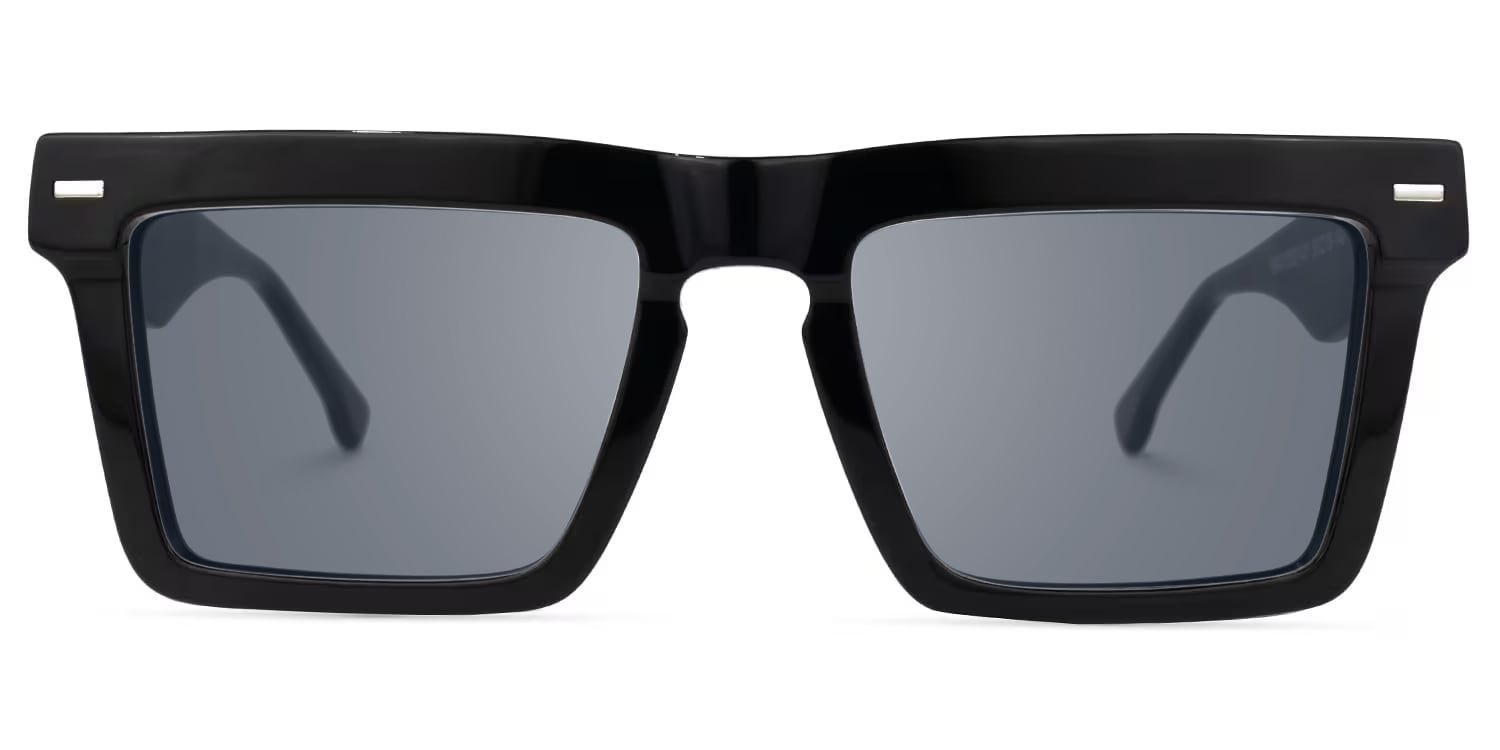 Kenty - Thick Frames Eclectic Black Sunglasses - 1