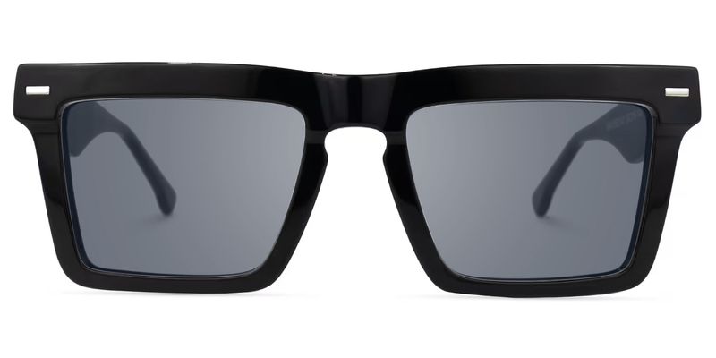 Kenty - Thick Frames Eclectic Black Sunglasses