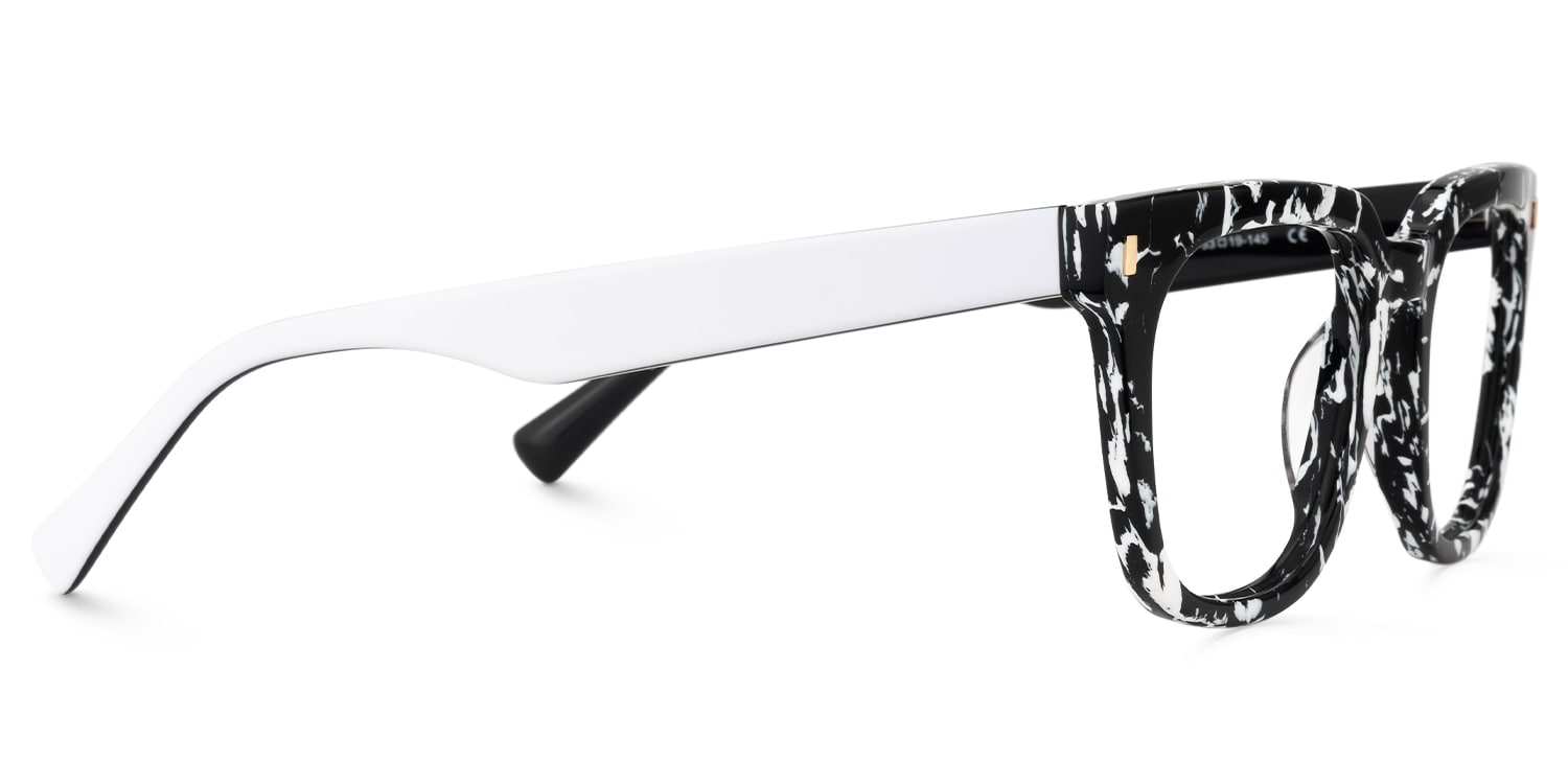 Vinyl - Square Pattern Eyeglasses