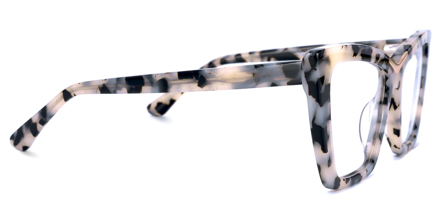 Lainer - Rectangle Tortoise Eyeglasses | Vooglam 4
