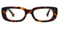 Elmarie - Rectangle Tortoise Eyeglasses | Vooglam Angle View