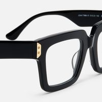 Daiane - Square Black Eyeglasses | Vooglam Design Details