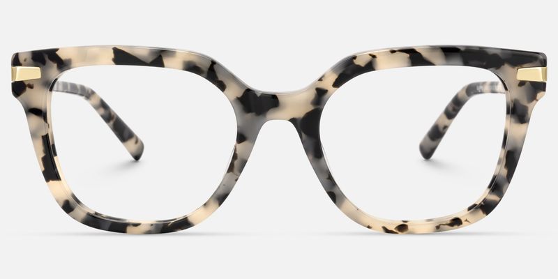 Natala - Rectangle Tortoise Eyeglasses by Vooglam