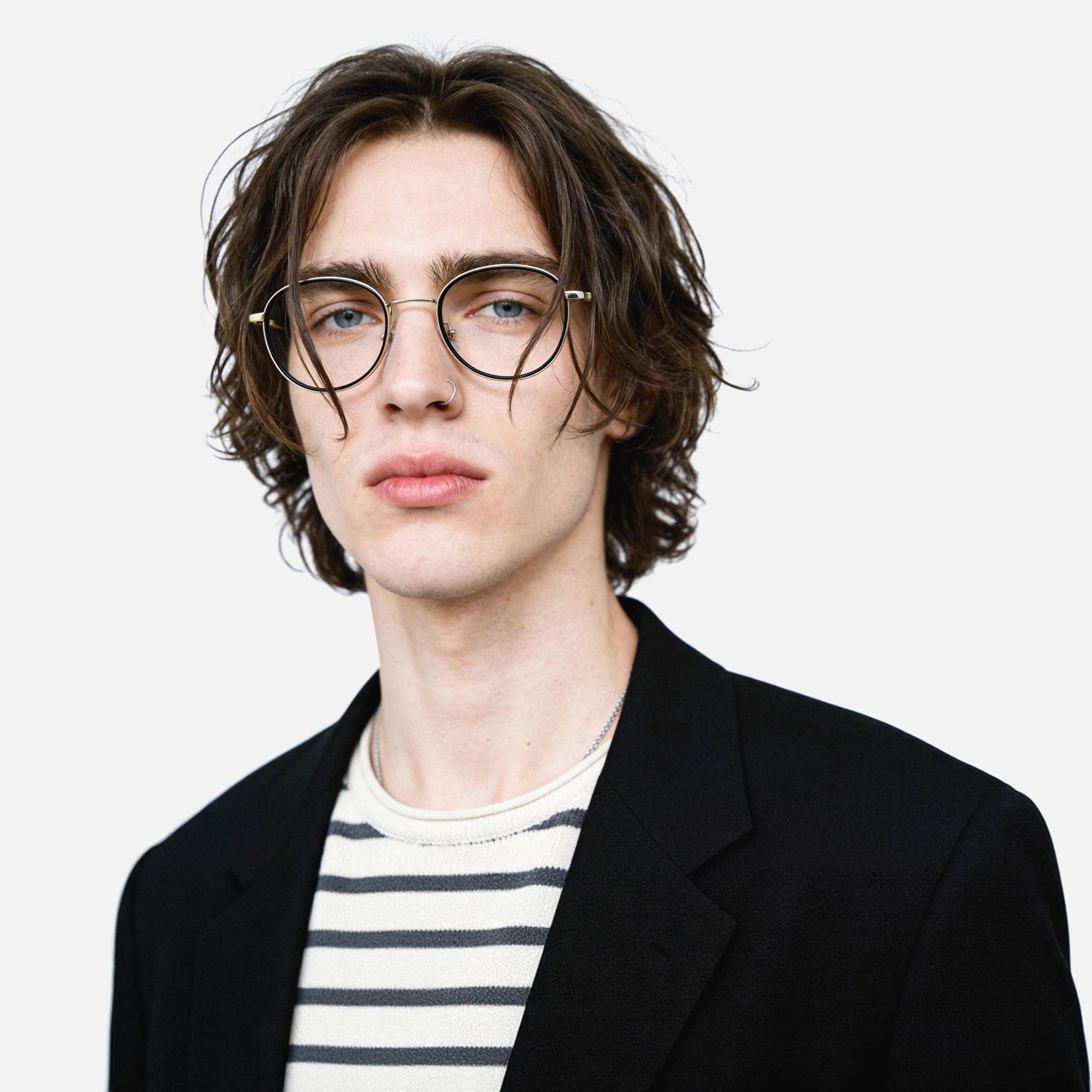Explore the design story of Harlow - Oval Black Eyeglasses | Vooglam