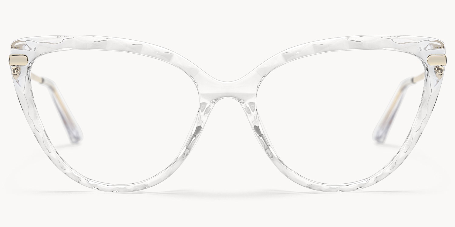 Dayna - Cat Eye Crystal Eyeglasses - 1