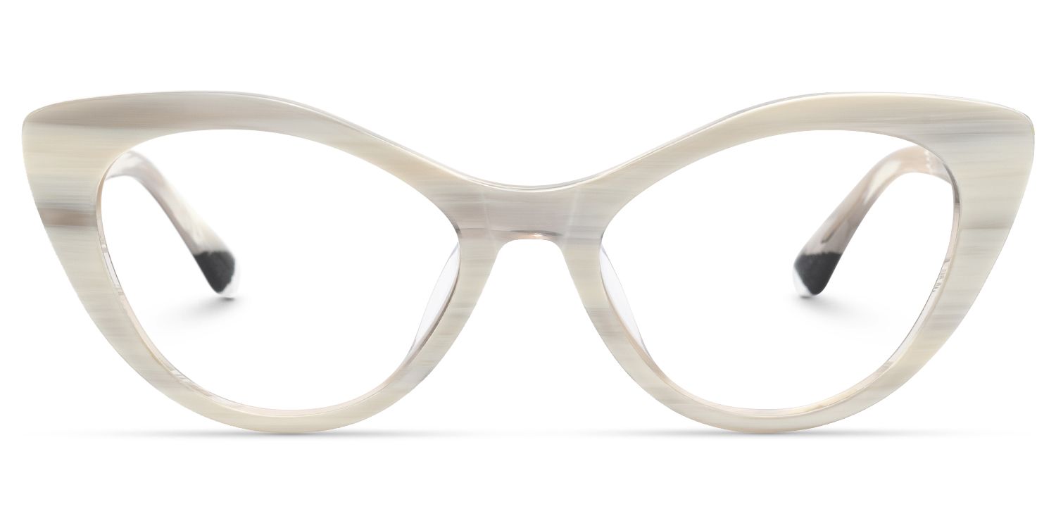 Naira - Cat Eye White Eyeglasses product detail 2