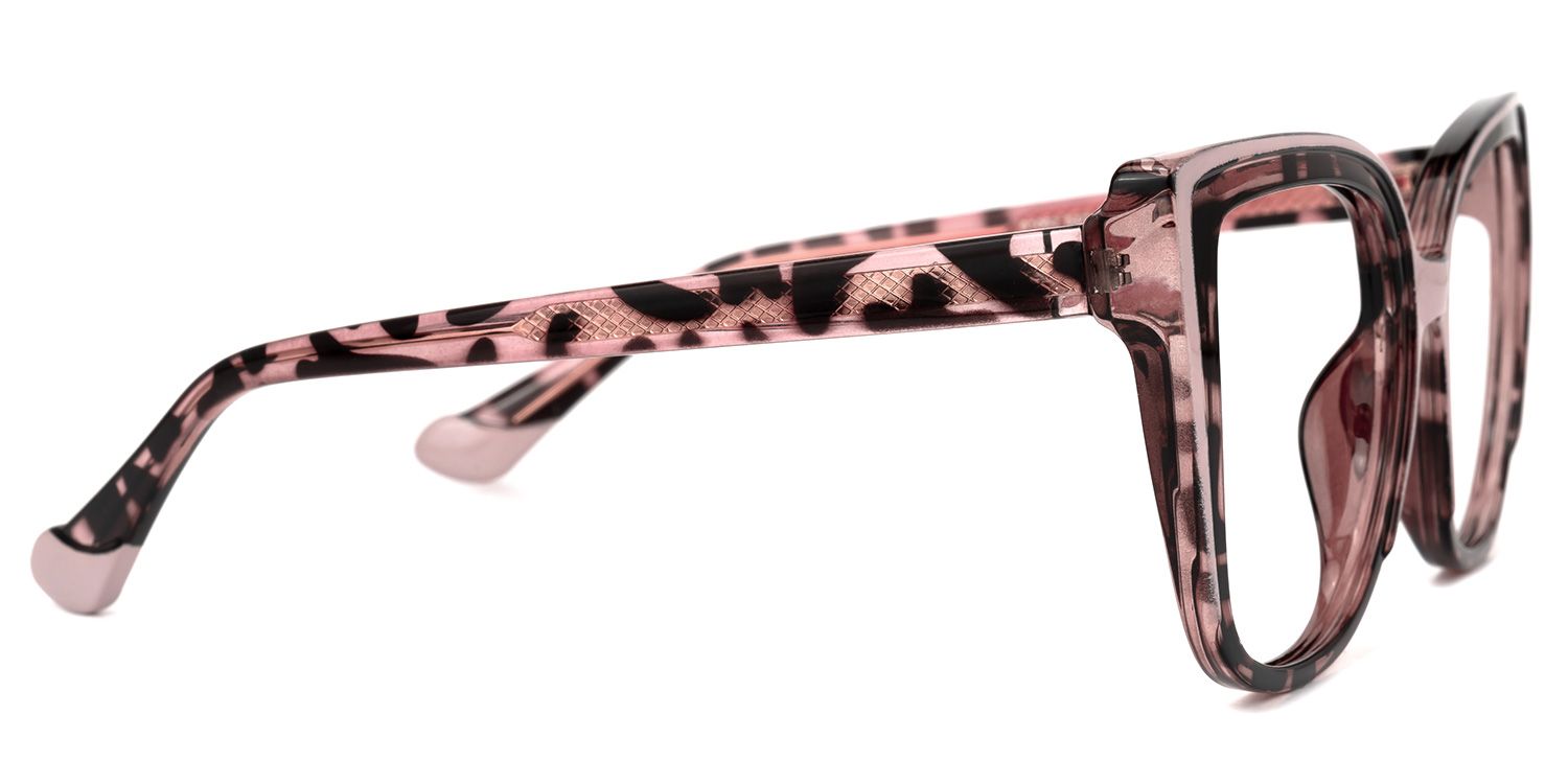 Darena - Cat Eye Pink/Tortoise Eyeglasses | Vooglam 4