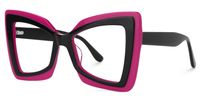 Elpi - Butterfly Purple/Black Eyeglasses | Vooglam Front View
